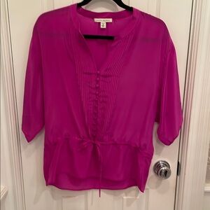 Banana Republic Pink Blouse Elegant and Versatile 100% Silk
